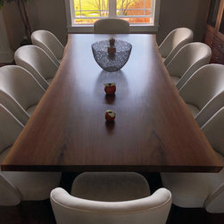 Walnut Book Matched Table #466 - Dining Tables