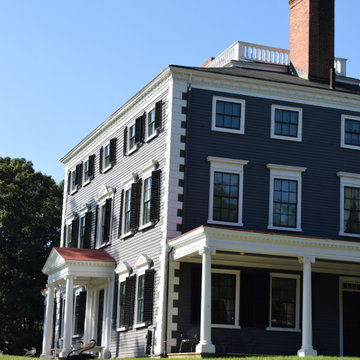 Exterior Painting of Historical Estate in Lincoln, MA