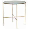 Winchester Hammered Iron/Glass side Table