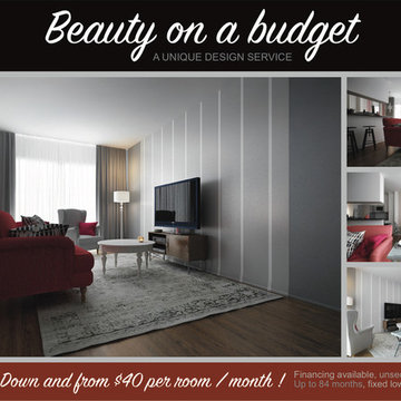 BEAUTY ON A BUDGET. Unique design service.