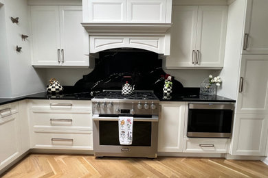 French country kitchen photo in New York