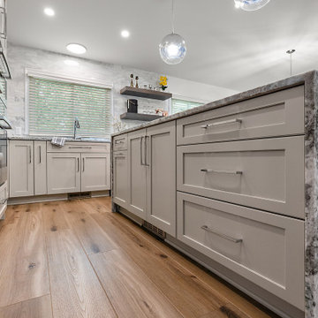Showplace EVO Frameless Kitchen & Mudroom Pantries in Lancaster Light Mocha