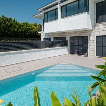 Snow White Porcelain Tiles - Cesme,Izmir Villa