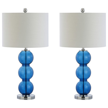 JONATHAN Y Lighting JYL1070 Bella 1 Light 27" Tall LED Buffet - Cobalt Blue /