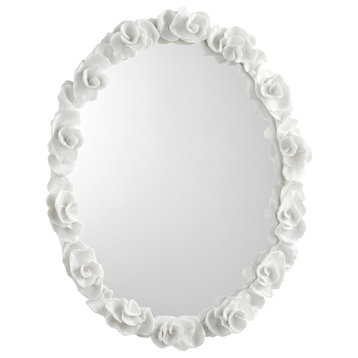 Gardenia Mirror, White
