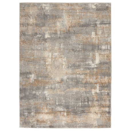 Calvin Klein CK950 Rush 4' x 6' Grey Beige Modern Indoor Area Rug