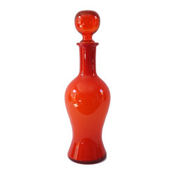 EMPOLI RED DECANTER WITH BALL STOPPER - Vases