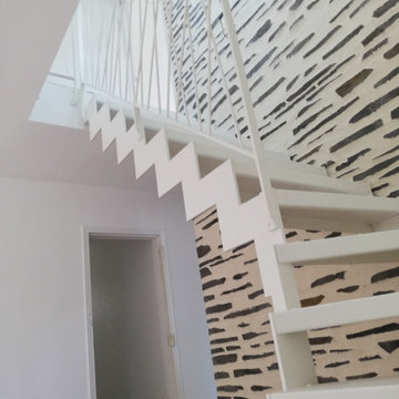 escalier quart tournant acier