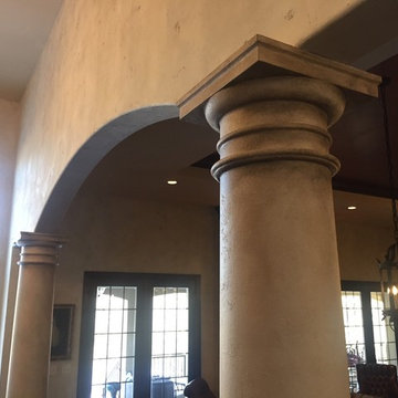 Old, worn plaster finish