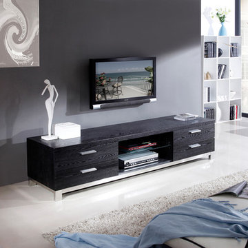 B-Modern | Promoter Black Ash Veneer TV Stand -$1360.00