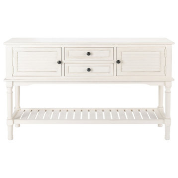 Piper 2 Drawer 2 Door Console Table Distressed White
