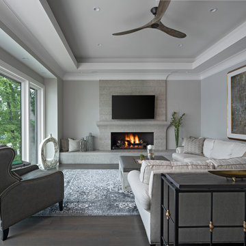 Custom New Home Design, Living Room