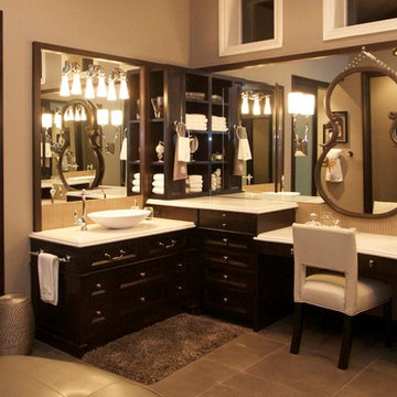 Robeson Design Master Bathroom, Custom Closet and Dressing Room