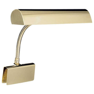 House of Troy GP10 Grand Piano 1 Light 10 Inch Piano Light - Polished Brass
