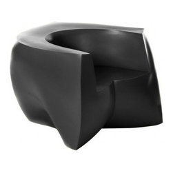 Heller - Frank Gehry Color Easy Chair, Black - Outdoor Lounge Chairs