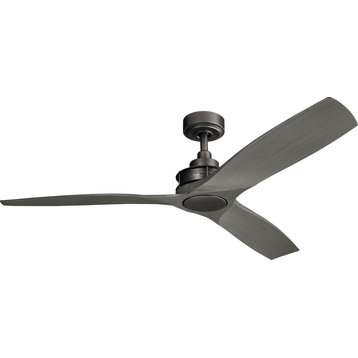 Kichler 300356 Ried 56" 3 Blade Indoor / Outdoor Ceiling Fan - Anvil Iron