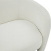 Safavieh Couture Zhao Curved Loveseat, Ivory