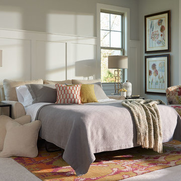 Amy Premier Supreme Queen Sleep Sofa by La-Z-Boy shown in White