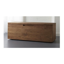 acacia storage bench | CB2 - Storage And Organization