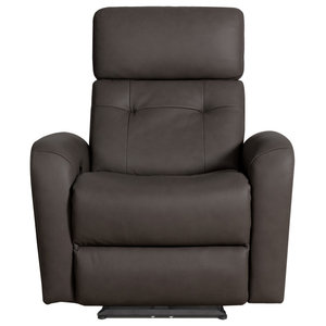 blake leather power swivel glider recliner with power headrest