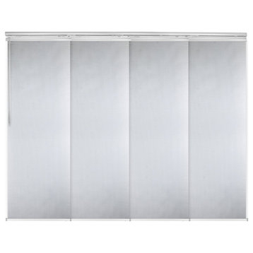 Dappled Iron 4-Panel Track Extendable Vertical Blinds 48-88"W
