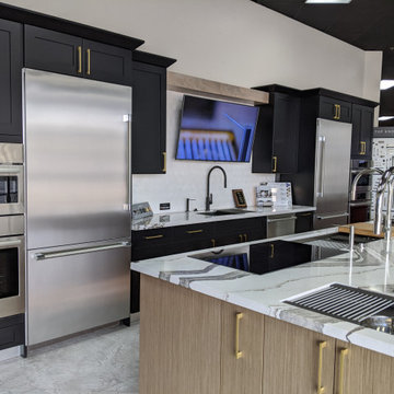 Siteline Cabinetry Display with Three Galley Ideal Workstations - Showroom