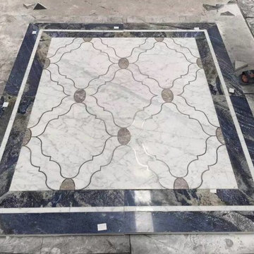 marble waterjet medallion