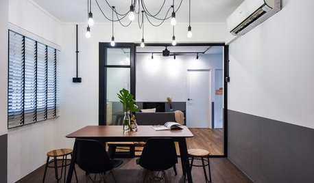 Houzz Tour: Come Home to This Cafe-Industrial Look Flat