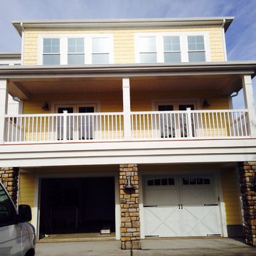 Exterior job painting siding and trim