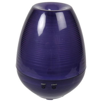 Ultrasonic Aroma Diffuser With LED Light, 5.5"x7"x5.5", Purple