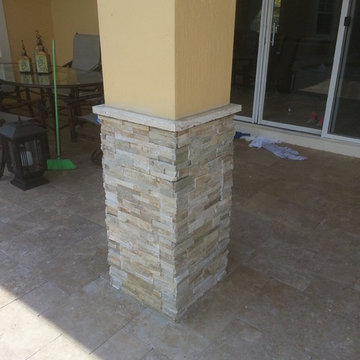 brick columns and block columns