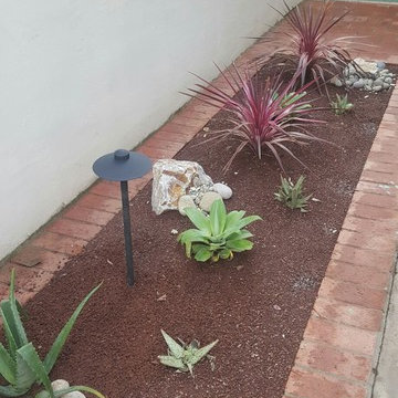 Garage planter after