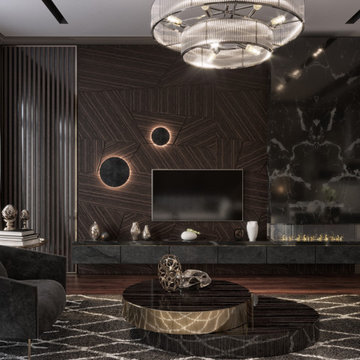 TV Unit Design Emaar Square Istanbul