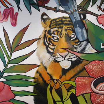 Malaysia Flora and Fauna Mural Art I ArtisanMalaysia.com