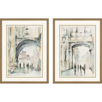 Watercolor Arches I, Set of 2, Neutral
