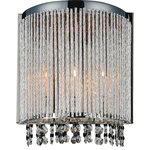 CWI Lighting - Claire 2 Light Wall Sconce With Chrome Finish - Want a small room to have an ambiance that leaves an impression? Have the Claire 2 Light Wall Sconce installed. Perfect for the living room, dining room, bedroom, or powder room, this 6 inch wide wall light with crystal drops is bound to drop a dose of luxury to wherever it is placed. Feel confident with your purchase and rest assured. This fixture comes with a one year warranty against manufacturers defects to give you peace of mind that your product will be in perfect condition.