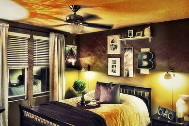 Eclectic bedroom photo in Orange County