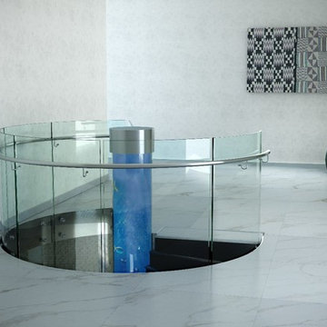 Helical staircase Aqua