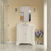 Katherine 36" Bath Vanity, White, Carrara Marble