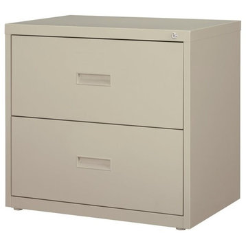 Hirsh 30-in Wide HL1000 Series Metal 2 Drawer Lateral File Cabinet Light Gray