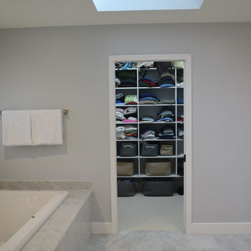 Sleek Marble Master Bath