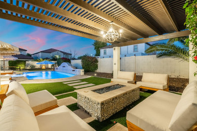 Inspiration for a contemporary patio remodel in Phoenix