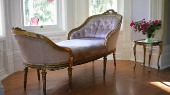 Rare 19th Century French Louis XVI Gilt Chaise Lounge