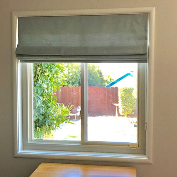 Inside Mount Roman Shades with Continuous Cords