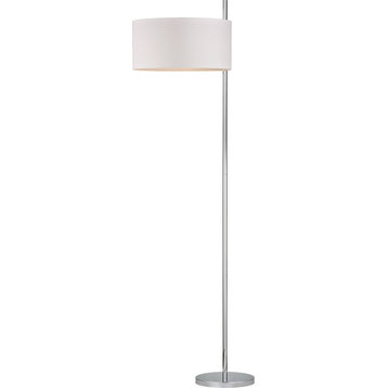 Attwood Floor Lamp - Polished Nickel, Medium