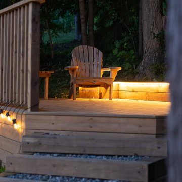Custom Multi-Level Cedar Deck & Outdoor Living Space