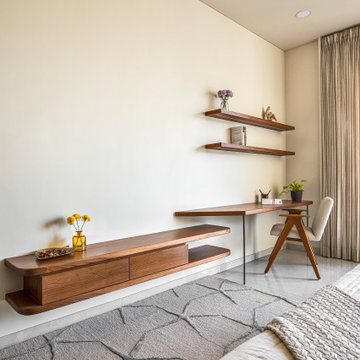 Study table with drawer unit