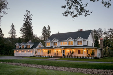 Inspiration for a french country exterior home remodel in Portland