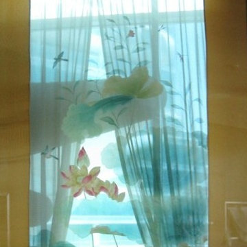 hand painted wallpaper project show