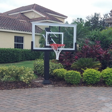 Jason M's Pro Dunk Gold Basketball System on a 30x20 in Tampa, FL